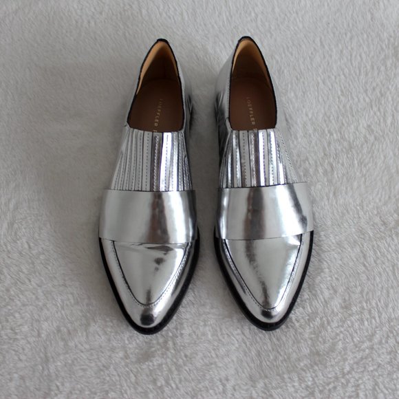 Loeffler Randall Shoes - Loeffler Randall Silver Loafers